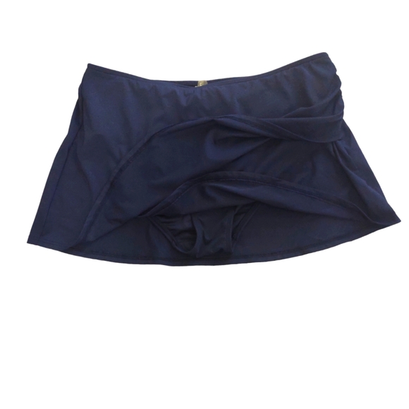 Land's End bathing suit bottom women's size 12 navy blue - Picture 2 of 5